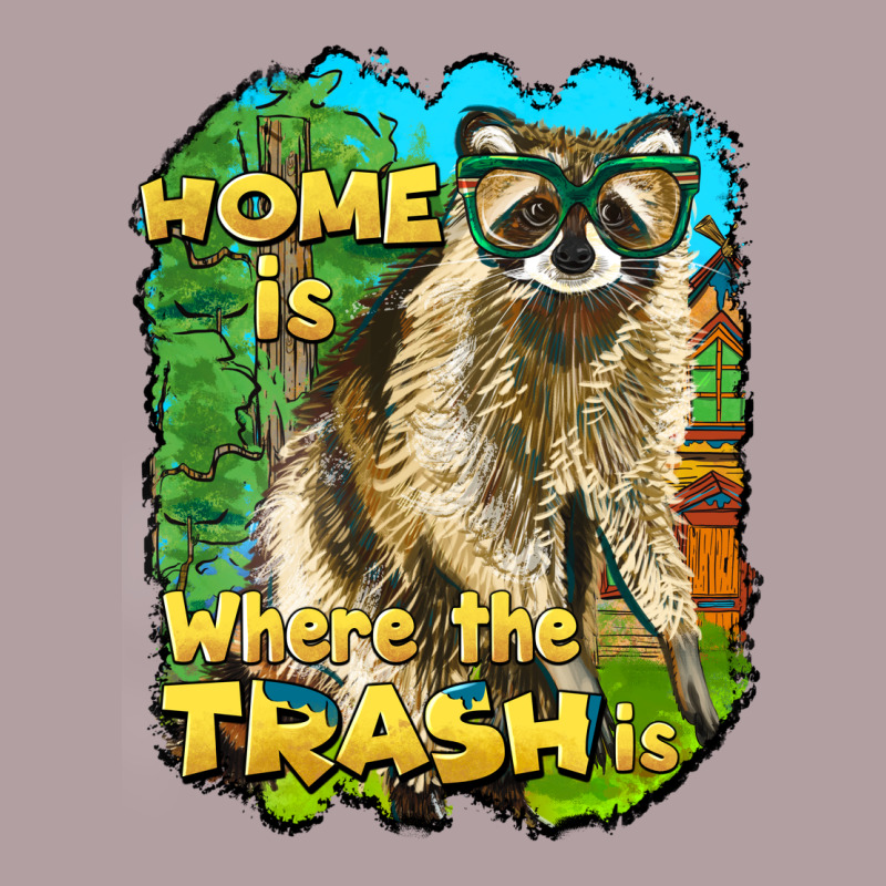 Raccoon Home Is Where The Trash Is Vintage Hoodie by BarkalooDesign | Teevron