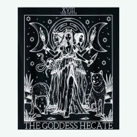 Hecate Tarot Card Triple Moon Goddess Witch Wiccan Pagan Premium Hoodie | Teevron