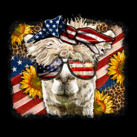 Western 4th Of July Lama Background Premium Tee | Teevron