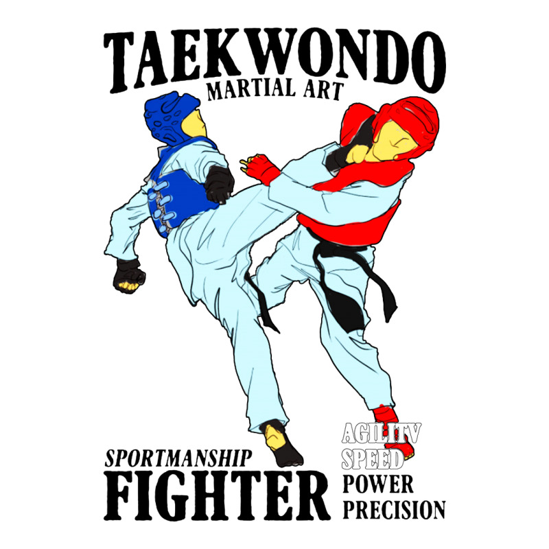 Taekwondo Sport Art Premium Hoodie by artisFamous | Teevron