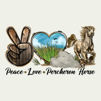 Peace Love Percheron Horse Urban Heavy Tee | Teevron