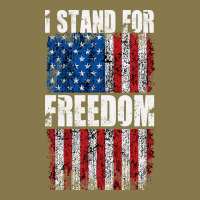 I Stand For Freedom With A Distressed American Flag Premium Hoodie | Teevron