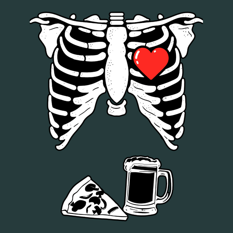 Dad Skeleton Halloween Beer Pizza Premium Hoodie by artisFamous | Teevron
