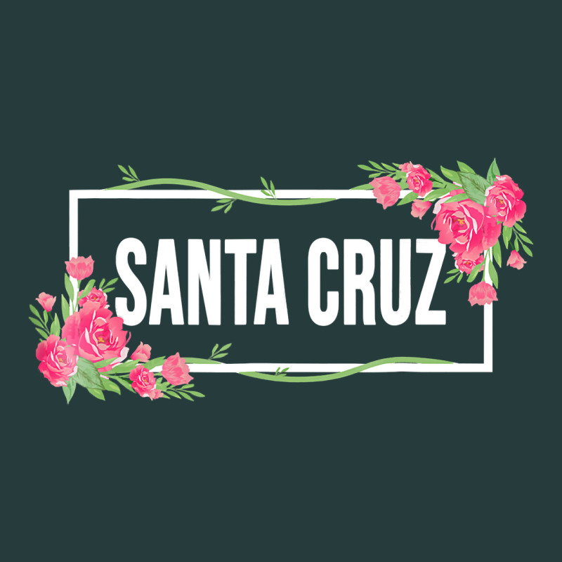 Santa C.r.u.z Cali  Floral Hibiscus Flower Premium Hoodie by artisFamous | Teevron