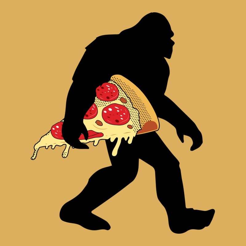 Bigfoot Carrying Pizza Premium Hoodie by artisFamous | Teevron
