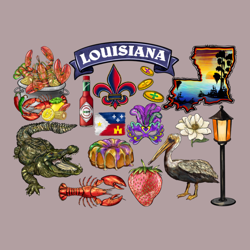 Preview Louisiana State Vintage Hoodie by BarkalooDesign | Teevron