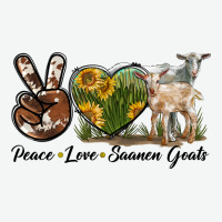 Peace Love Saanen Goats Urban Heavy Tee | Teevron