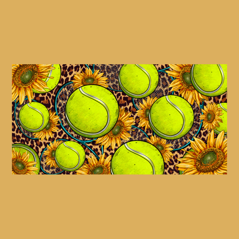 Tennis Ball With Sunflower And Racket  Licence Plato Premium Hoodie by BarkalooDesign | Teevron