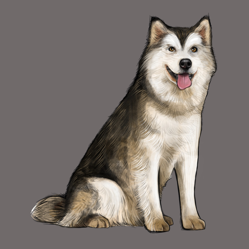 Alaskan Malamute Dog Urban Heavy Tee by LillyAllenDesigns | Teevron