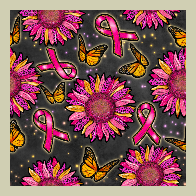 Breast Cancer Sunflower Seamless Pattern Heavy Core Tee by BundleAndBundleShop | Teevron