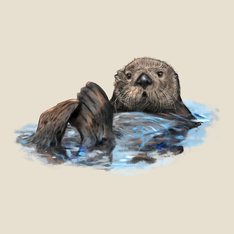 California Sea Otter Urban Heavy Tee by LillyAllenDesigns | Teevron