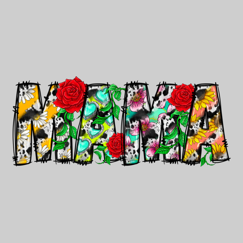 Floral Animal Print Mama Premium Tee by CowhideDigitalArt | Teevron
