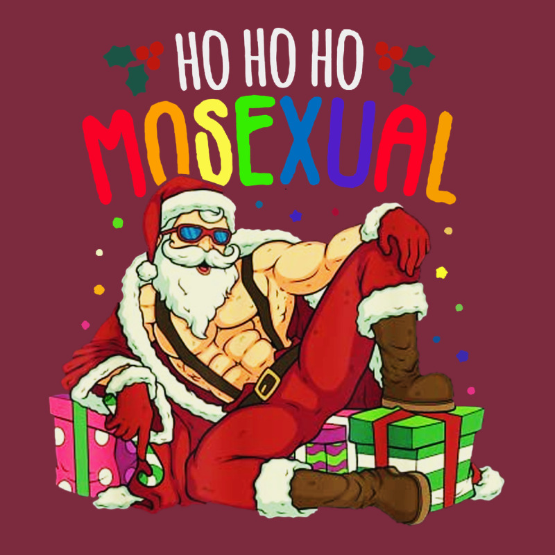 Mens Ho Ho Ho Mosexual Premium Hoodie by DesigneFamous | Teevron
