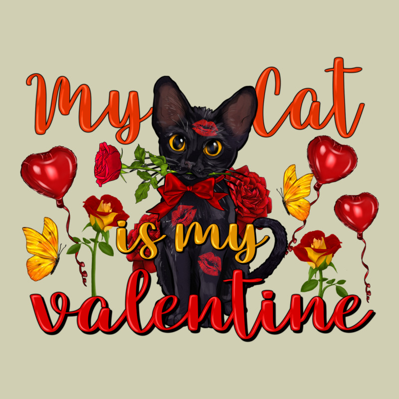 My Cat Is My Valentine Valentine's Day Heavy Core Tee by FaDigitalArtStudio | Teevron