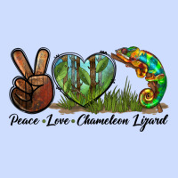 Peace Love Chameleon Lizard Urban Heavy Tee | Teevron