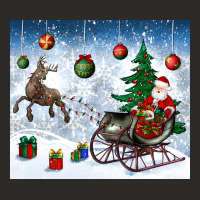 Christmas Santa Deer And Presents Heavy Core Tee | Teevron