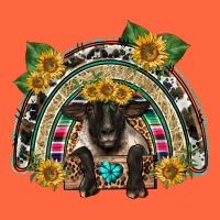 Suffolk Ewe Front Sunflowers Rainbow Premium Hoodie | Teevron