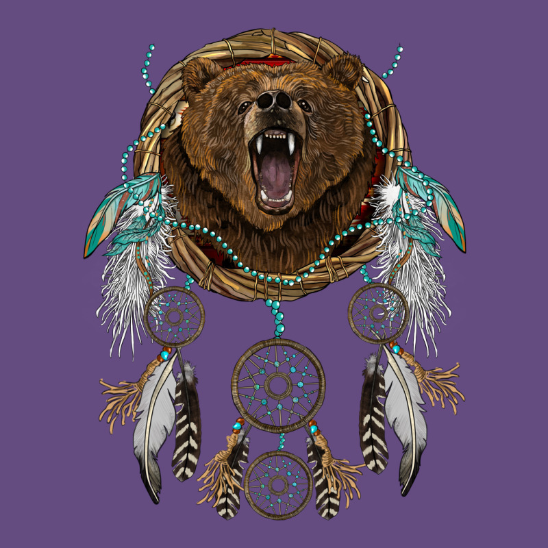 Bear  Native Dreamcatcher Vintage Hoodie by BarkalooDesign | Teevron