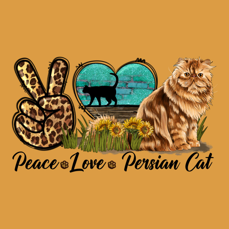 Peace Love Persian Cat Urban Heavy Tee by LillyAllenDesigns | Teevron