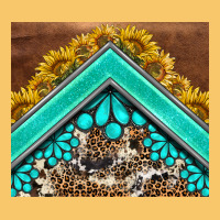 Western  Sunflower Turquise Gemstone  Tumbler Vintage Hoodie | Teevron