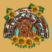Scottish Calf Sunflowers Rainbow Premium Hoodie | Teevron