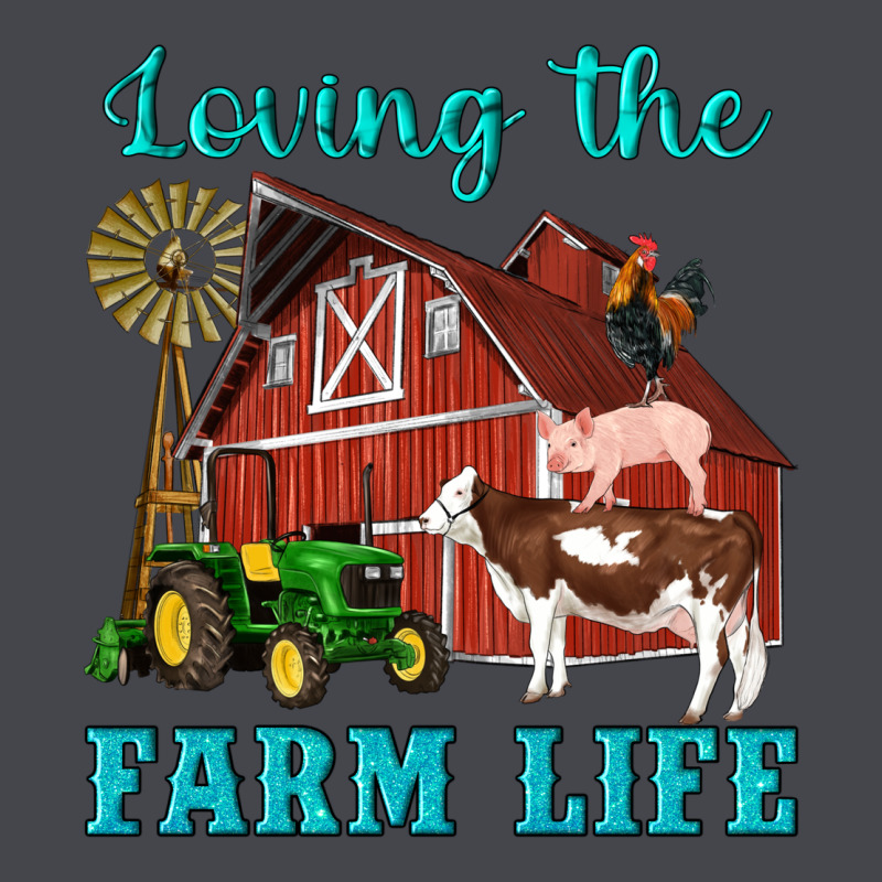 Western Loving The Farm Life Barn Cow Pig Rooster Tractor Wind Wheel Long Sleeve Tee by Artiststas | Teevron
