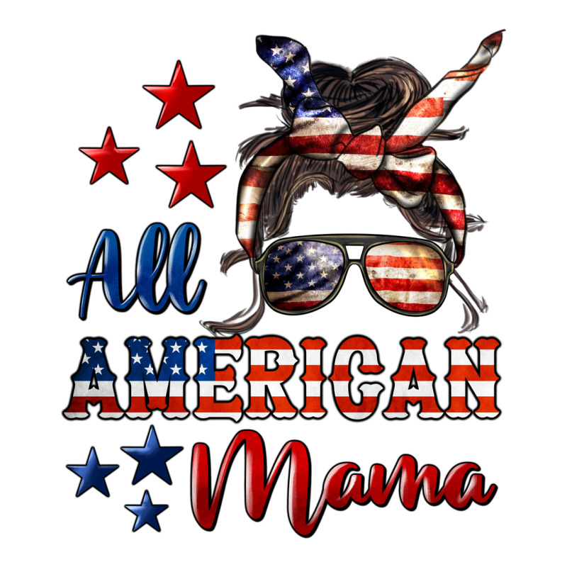 All American Mama Premium Tee by LillyAllenDesigns | Teevron