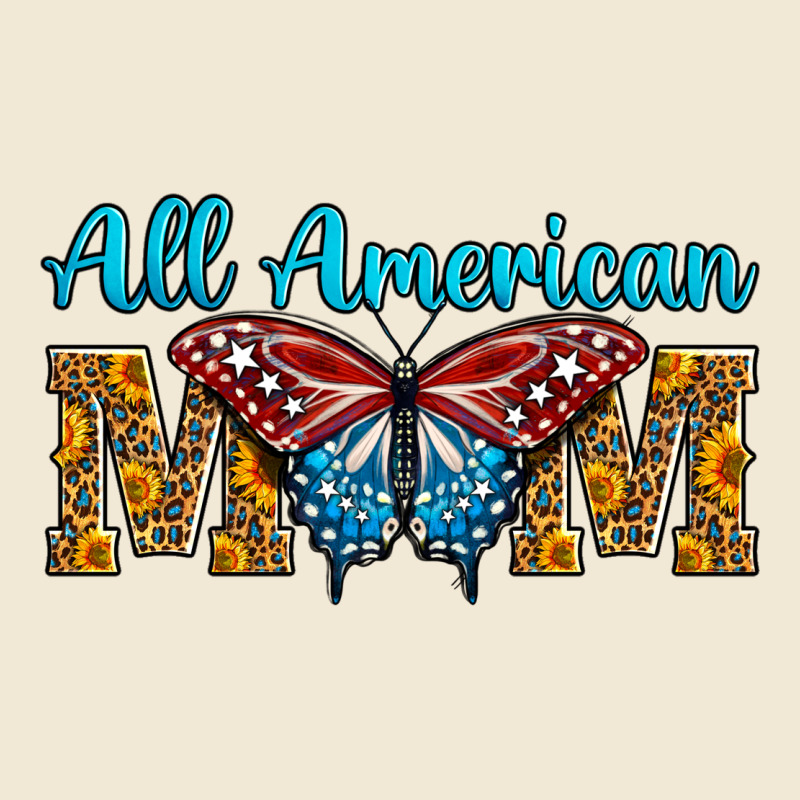 All American Mom Butterfly Premium Tee by LillyAllenDesigns | Teevron