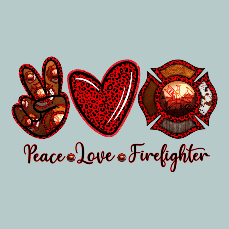 Peace Love Firefighter Heavy Core Tee by RanaPortraitStore | Teevron