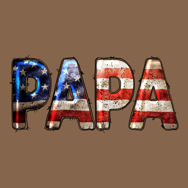 American Flag Papa 4th Of July Premium Tee by LillyAllenDesigns | Teevron
