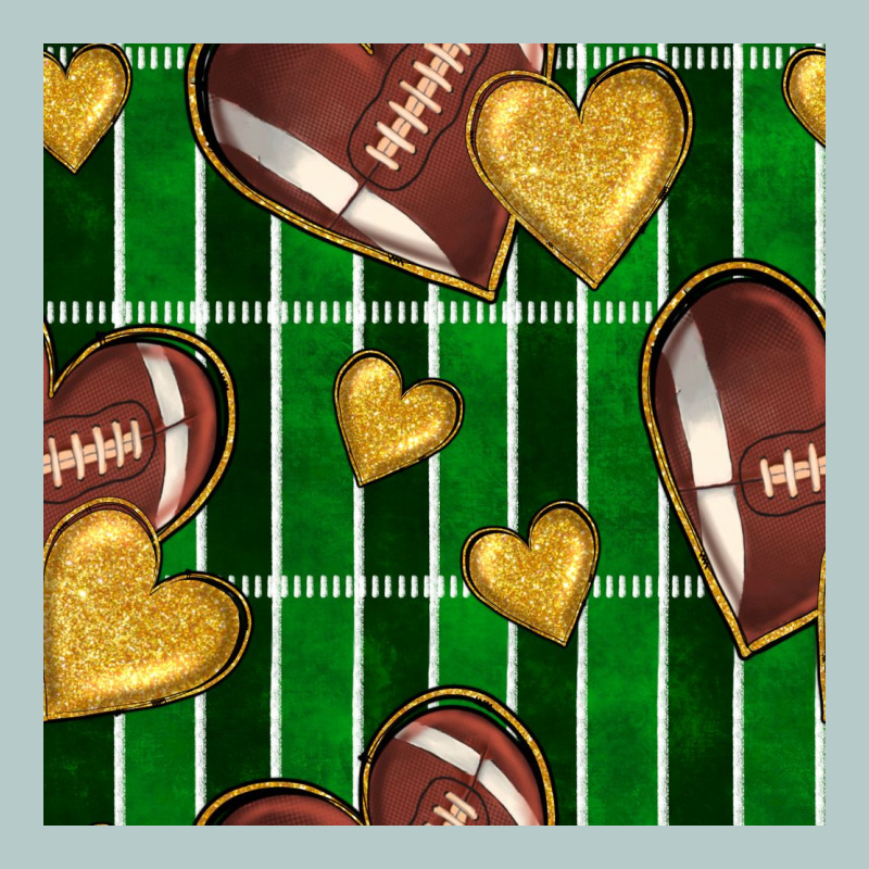 American Football Field And Hearts Seamless Pattern Heavy Core Tee by BundleAndBundleShop | Teevron