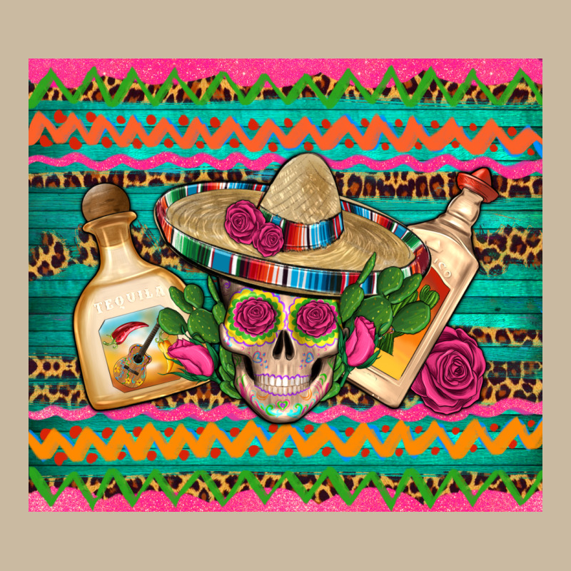 Mexican Tequila Skull Roses Cactus Sombrero Long Sleeve Tee by Artiststas | Teevron