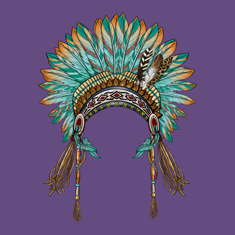 Native American Headdress Turquise Vintage Hoodie by BarkalooDesign | Teevron