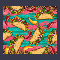 Mexican Taco Paper Glitter Leopard Wooden Long Sleeve Tee | Teevron