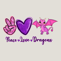 Peace Love Dragons Heavy Core Tee | Teevron
