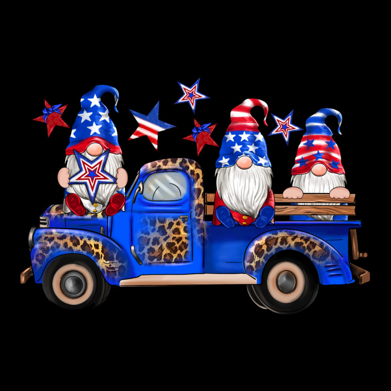 American Flag Gnomes Truck Long Sleeve Tee by Artiststas | Teevron