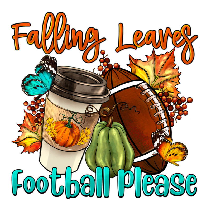 Falling Leaves Football Please Premium Tee by LillyAllenDesigns | Teevron