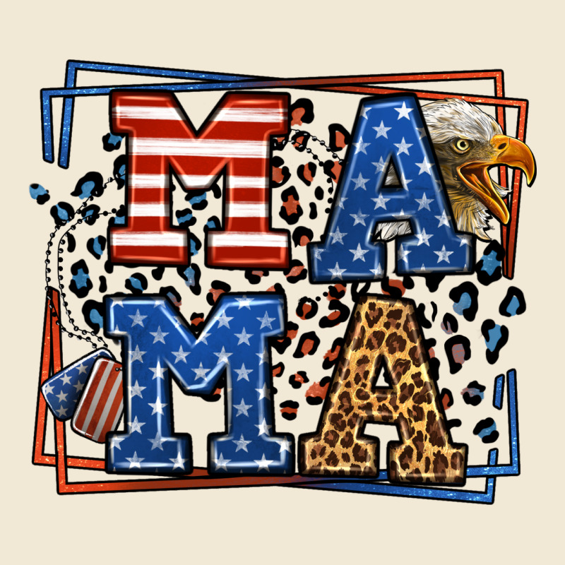 Army Veteran Mama Leopard Frame 4th Of July Premium Tee by LillyAllenDesigns | Teevron