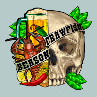 Skull Crawfish Season Heavy Core Tee | Teevron
