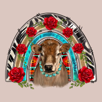Brown Baby Cow Floral Rose Rainbow Premium Hoodie | Teevron