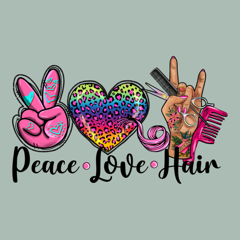 Peace Love Hair Classic Tee by BarkalooDesign | Teevron