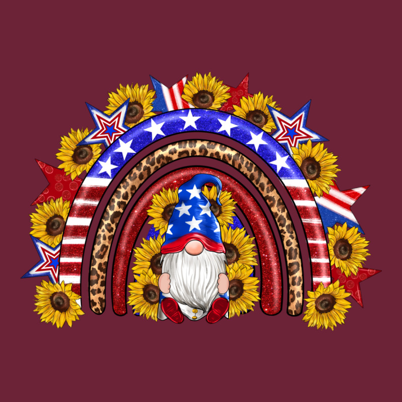 American Flag Gnomes Sunflowers Rainbow Long Sleeve Tee by Artiststas | Teevron