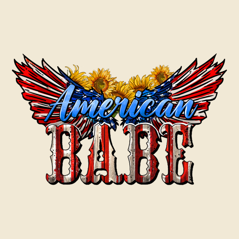American Babe With Sunflowers Premium Tee by LillyAllenDesigns | Teevron
