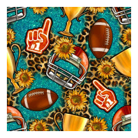 american football winner cup and helmet seamless pattern | Teevron