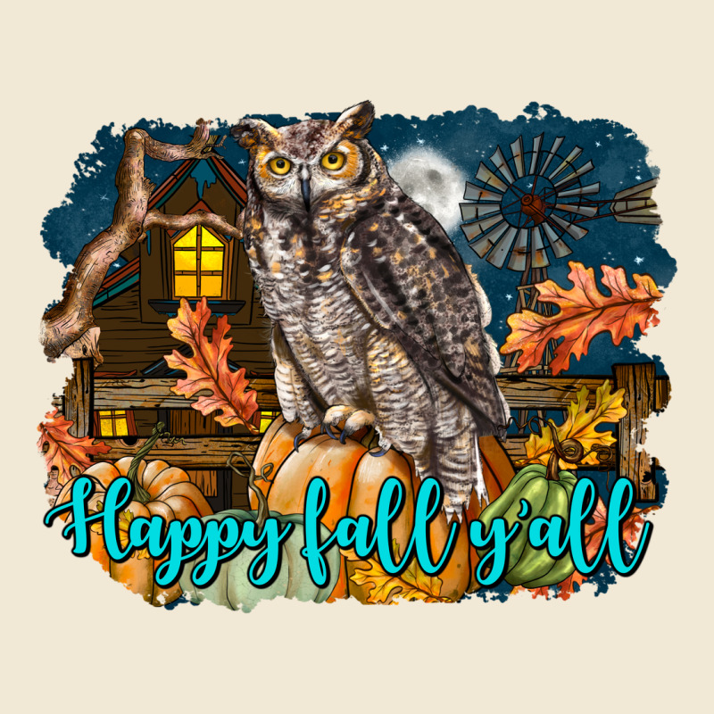 Happy Fall Y'all Owl Premium Tee by LillyAllenDesigns | Teevron