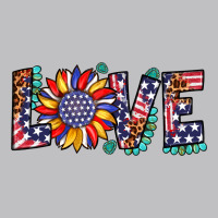Love Sunflower Usa Flag Leopard Long Sleeve Tee | Teevron
