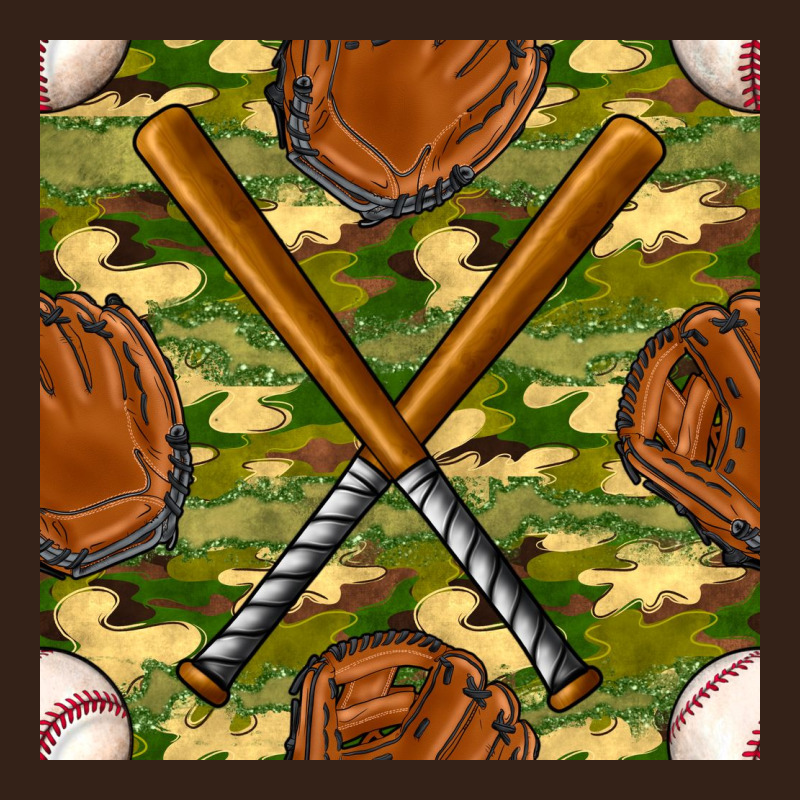 Baseball Bat And Gloves With Camouflage Seamless Pattern Heavy Core Tee by BundleAndBundleShop | Teevron