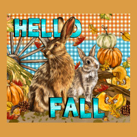 Hello Fall Rabbit Urban Heavy Tee | Teevron