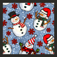 Christmas Snowman Seamless Pattern Heavy Core Tee | Teevron