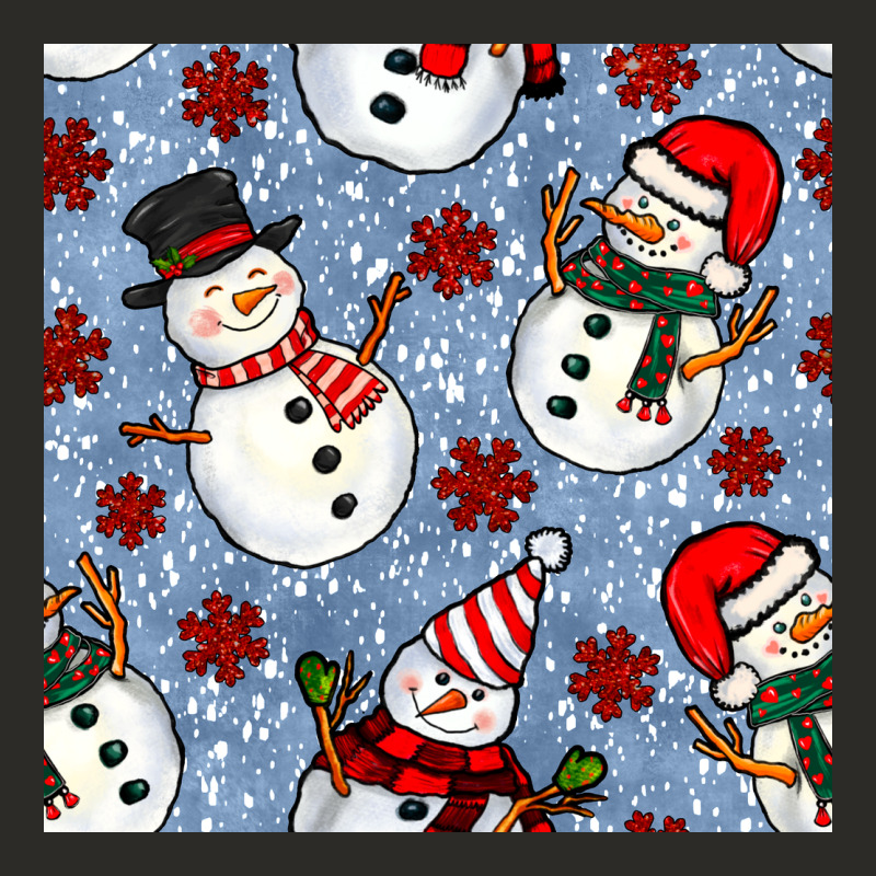 Christmas Snowman Seamless Pattern Heavy Core Tee by BundleAndBundleShop | Teevron